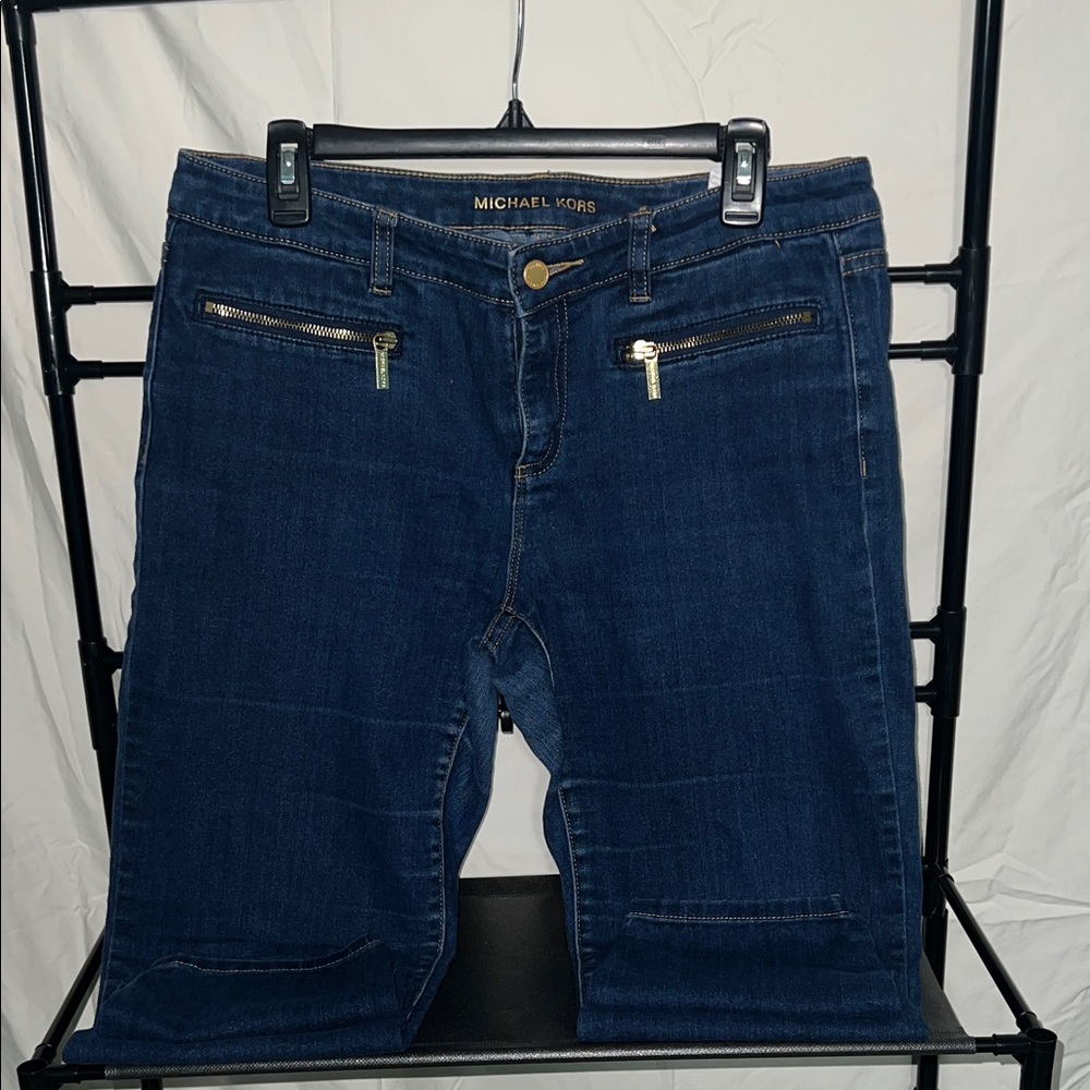 Michael Kors Dark Blue Ankle Jeans
